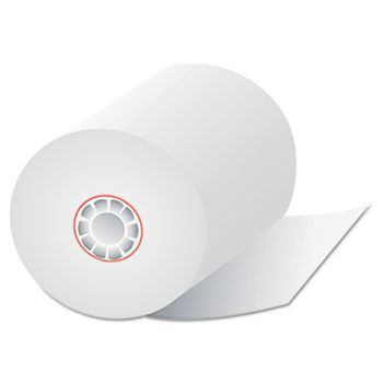 Single-Ply Calculator/Cash Register Rolls, 3"" x 150 feet, White, 50/Carton