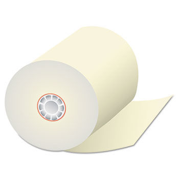 Single-Ply Thermal Cash Register Rolls, 3-1/8"" x 230 feet, Canary, 50/Carton