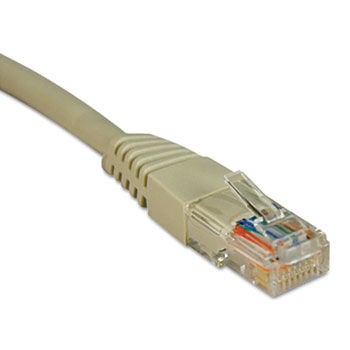 CAT5e Molded Patch Cable, 2 ft., Gray
