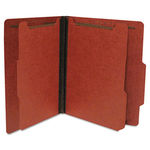Classification Folder, Two Dividers, Letter, Brick, 15/BX