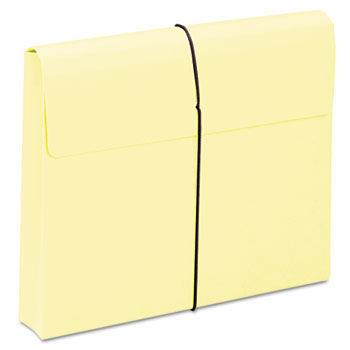 Two Inch Accordion Expansion Wallet with String, Letter, Yellow, 10/BX