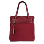 Vertical Laptop Tote, Microfiber, 15 x 5-1/2 x 15-3/4, Ruby Red