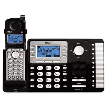 ViSYS Cordless Expandable Phone System, 2 Lines, 1 Handset