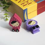 [Pretty Doll] - Card Holder / Wooden Clips / Wooden Clamps / Animal Clips