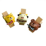 [Naughty Animals-1] - Wooden Clips / Wooden Clamps / Mini Clips