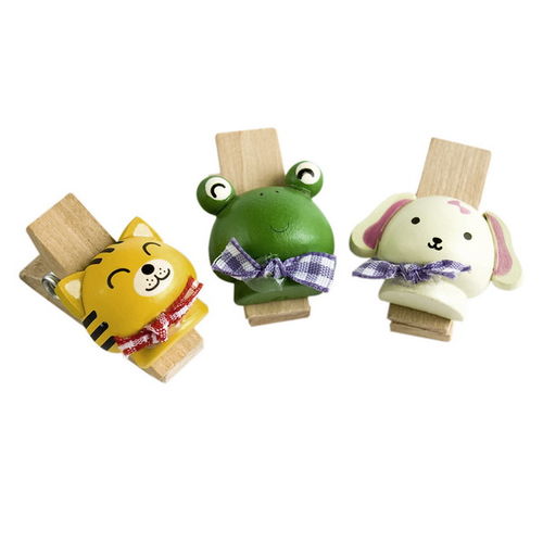 [Naughty Animals-2] - Wooden Clips / Wooden Clamps / Mini Clips