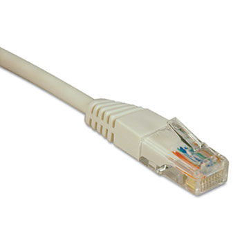 CAT5e Molded Patch Cable, 10 ft., White