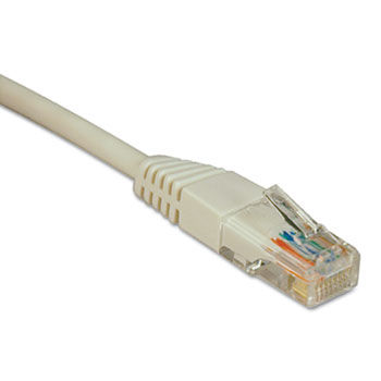 CAT5e Molded Patch Cable, 25 ft., White