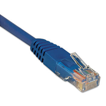CAT5e Molded Patch Cable, 100 ft., Blue