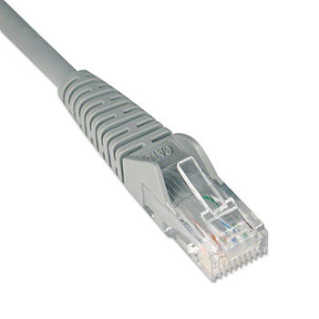 CAT6 Snagless Patch Cable, 1 ft., Gray
