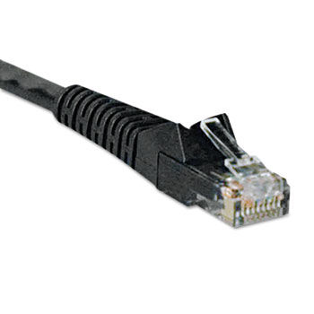 CAT6 Snagless Patch Cable, 7 ft, Black