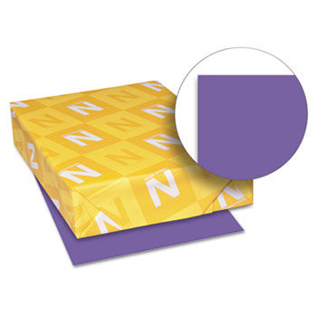 Astrobrights Colored Card Stock, 65 lbs., 8-1/2 x 11, Gravity Grape, 250 Sheets