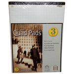 Norcom 3 Pack Letter Size 50 Count Quadrille Pads Case Pack 16
