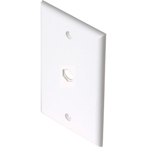 White Standard 1-Hole Wall Plate