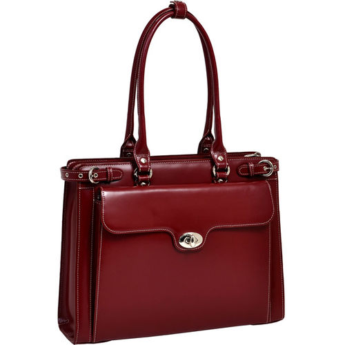 Red Winnetka Ladies' Briefcase with Removable Sleeve