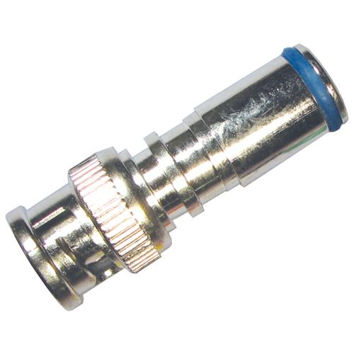 FORZA B-716CPE WeatherSeal(TM) Plus High-Performance Compression BNC Connectors, 5 pk (RG6; Blue Band)