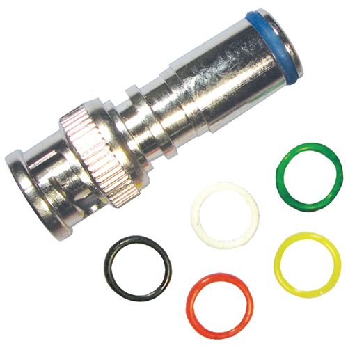 FORZA B-716MBPE WeatherSeal(TM) Plus High-Performance Compression BNC Connectors, 5 pk (Mini RG59; 6-Bands)