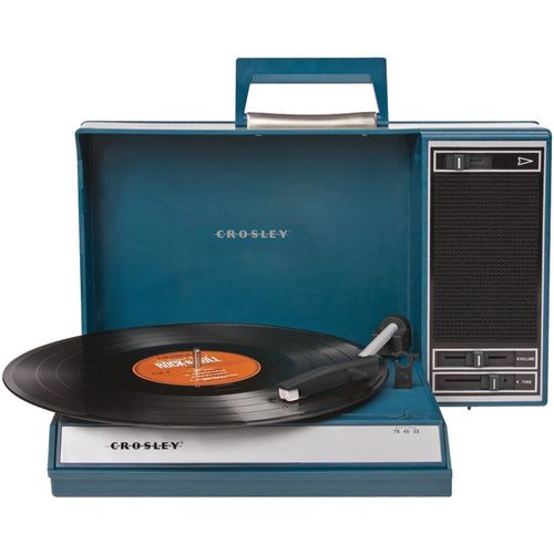 CROSLEY RADIO CR6016A-BL Spinnerette Turntable (Blue)