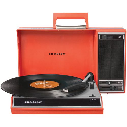 CROSLEY RADIO CR6016A-RE Spinnerette Turntable (Red)