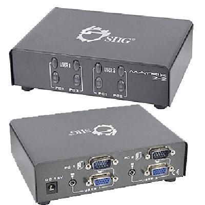 2x2 VGA & Audio Matrix Switch