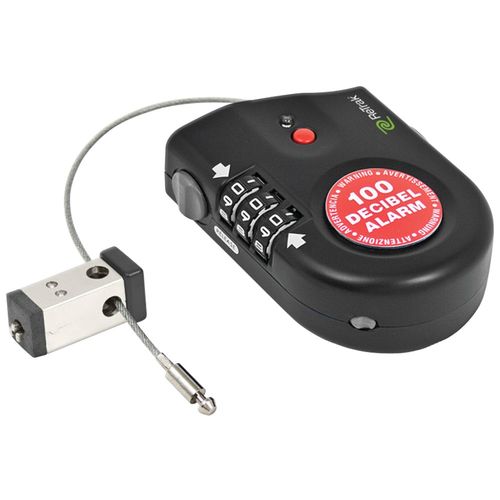 RETRAK ETLOCKNB Retractable Cable Lock with Alarm