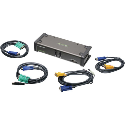 2-Port DualView USB VGA KVMP Switch and Cables (TAA Compliance)