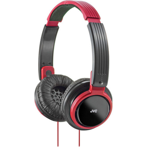 Riptidz On-Ear Foldable Headband Headphones-Red