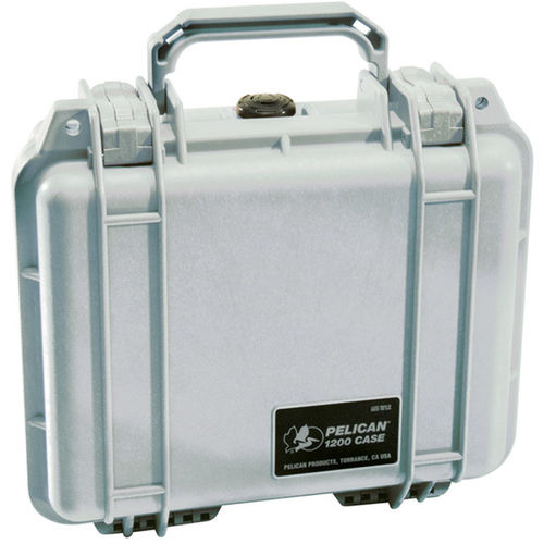 1200 Small Hard Case with Foam-Silver
