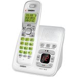 UNIDEN D1483 DECT 6.0 Cordless Phone System with Answering System (White)