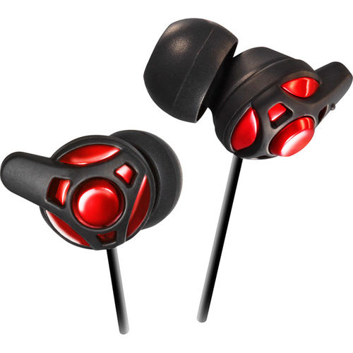 Carbon Nanotubes Inner Ear Secure Fit Headphones-Red