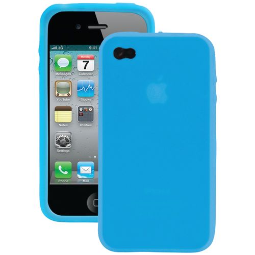 IESSENTIALS IPH4-SC-BL iPhone(R) 4/4S Silicone Skin Case (Blue)