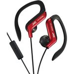 JVC HAEBR80R Sport-Clip In-Ear Ear-Clip Headphones with Microphone & Remote (Red)
