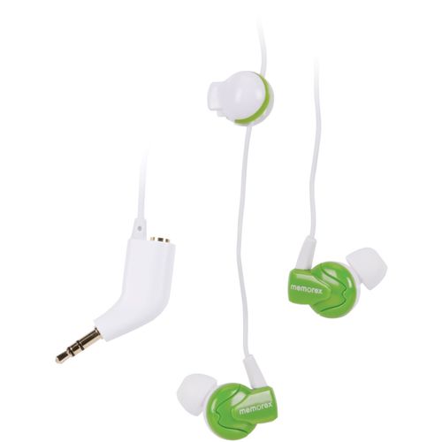 MEMOREX 98376 IN-EAR HEADPHONES IE350 WITH TWEEN CLIP
