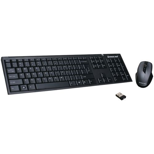 IOGEAR GKM552R Long-Range 2.4GHz Wireless Keyboard & Mouse Combination;