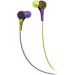 MAXELL 190342 - WTPUR/YEL Wild Things Flip Earbuds (Purple & Yellow Zebra)
