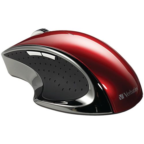 VERBATIM 97592 Ergo Wireless Mouse (Red)