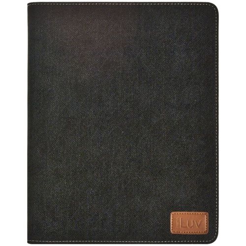 ILUV iCC834BLK iPad(R) with Retina(R) display/iPad(R) 3rd Gen/iPad(R) 2 Great Jeans Portfolio Case with Enhanced Viewing Angles (Black)
