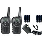 MIDLAND LXT118VP 18-Mile GMRS Radio Pair Value Pack with Charger & Rechargeable Batteries