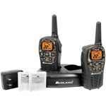 MIDLAND LXT535VP3 24-Mile Camo GMRS Radio Pair Value Pack with Drop-in Charger & Rechargeable Batteries