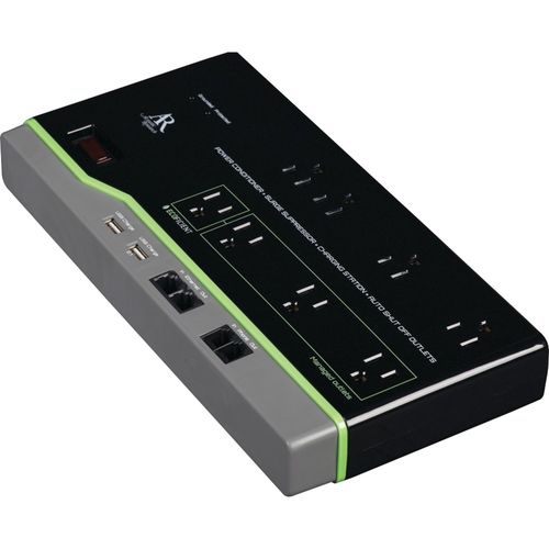 ACOUSTIC RESEARCH ARO8 8-Outlet Eco-Friendly Home/Office Surge Protector