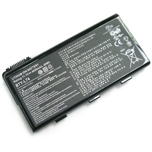 Laptop Battery Replacement Batteries 4400mAh MSI Notebook A5000 6000 6200 CR600 Series