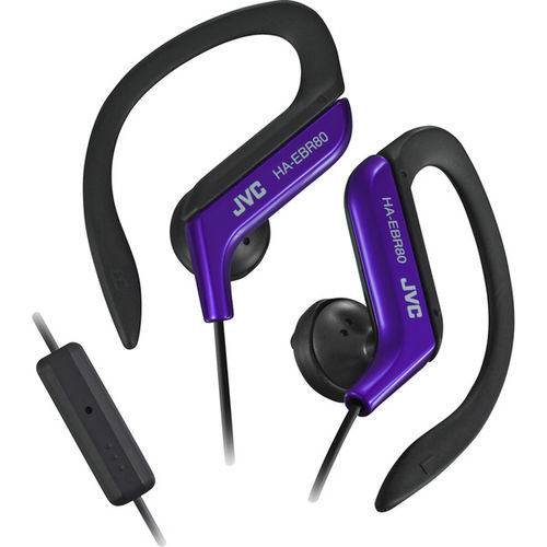 Sports Ear Clip Headphones With Mic And Remote-Blue