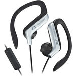 Sports Ear Clip Headphones With Mic And Remote-Silver