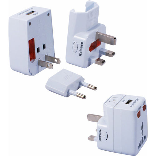 World Power Travel AC Adapter Kit with USB and Surge Protection