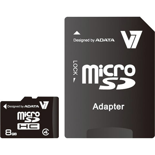 8GB microSD Class 4 Memory Card With Adapter
