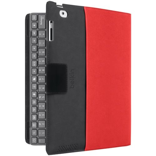 BELKIN F5L114ttC02 iPad(R) with Retina(R) display/iPad(R) 3rd Gen/iPad(R) 2 Keyboard Folio (Black/Ruby)