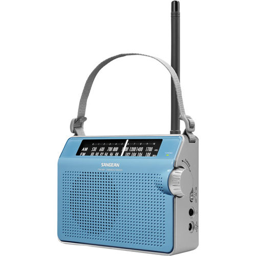 Blue AM/FM Compact Analog Tuning Portable Receiver