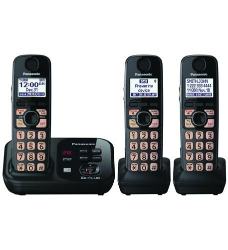 Dect 6.0+ Cordless, ITAD,3HS/Bk