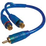 DB LINK CLY2FZ Double-Shielded Competition Series RCA Y Adapter (2 Female - 1 Male)