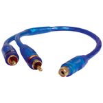 DB LINK CLY2MZ Double-Shielded Competition Series RCA Y Adapter (2 Male - 1 Female)